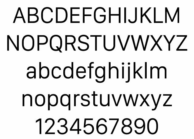A sample of Apple’s San Francisco font